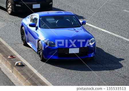 Blue domestic sports car image 135533513