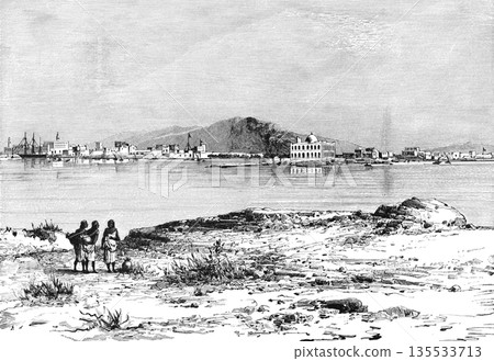 19世紀描繪非洲厄立特里亞的插圖 135533713