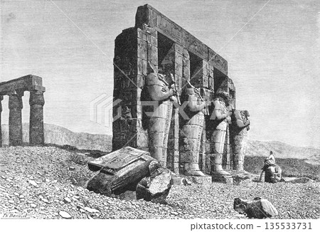 19th century illustration of the Ramsey, Africa 135533731