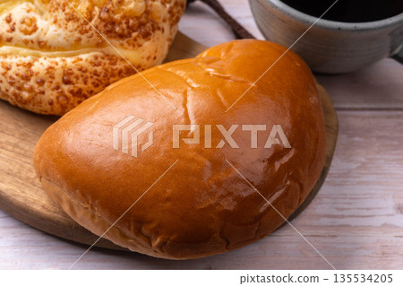 Apple jam bread 135534205