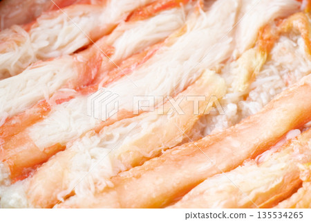 煮熟的紅雪蟹特寫 135534265