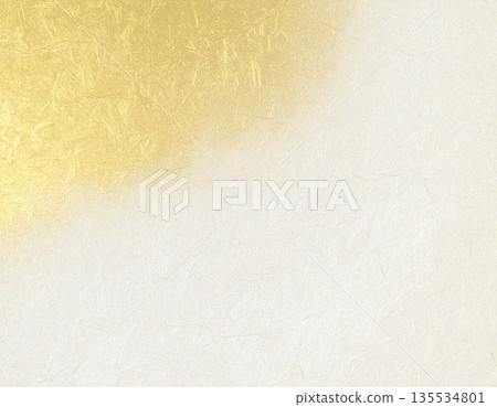 Elegant gold and white washi paper 135534801