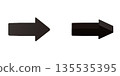 Black arrow 3D icon 135535395