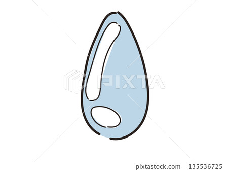 Illustration of a drop of water Illustration of a drop of water 135536725