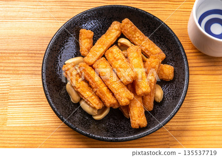 Pickled ginger crackers and peanuts 135537719