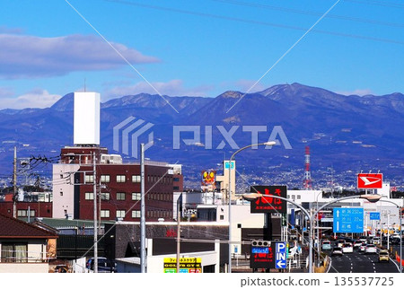 國道17號線與赤城山 135537725