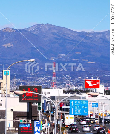 國道17號線與赤城山 135537727