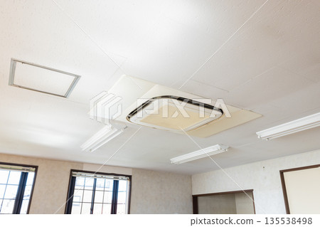 Interior of an old vacant property 135538498