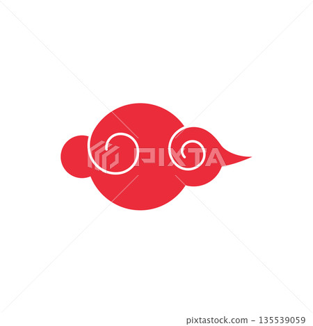 Chinese clouds icon 135539059