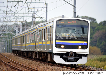 Sobu Main Line, Sakura-Monoi, JR East, 209 series, C606 formation (Makuhari) Sobu Main Line, Sakura-Monoi, JR East, 209 series, C606 formation (Makuhari) 135539874