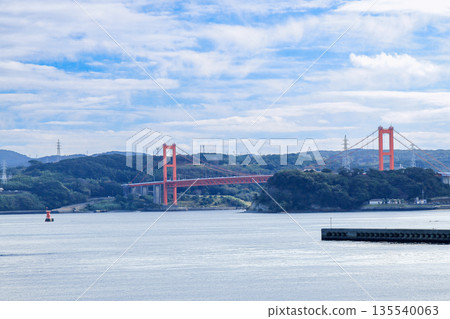 View of Hirado Bridge from Hirado Castle View of Hirado Bridge from Hirado Castle 135540063