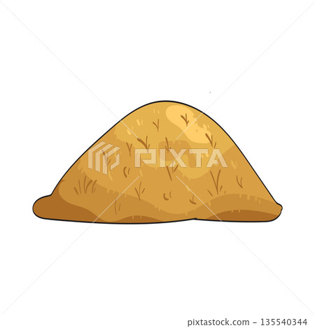 illustration of Steppe grass 135540344