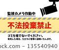 禁止非法傾倒垃圾，監視器正在運行，請勿亂丟垃圾，標誌、告示、圖示 135540940