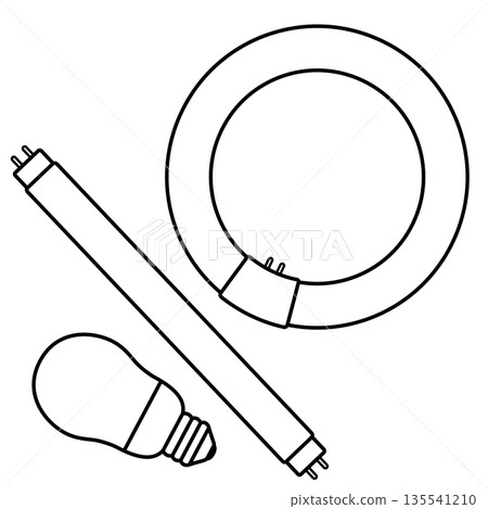 螢光燈圖標 135541210