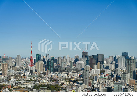東京都市風景 135541303