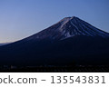 Mount Fuji towering in the silence before dawn 135543831