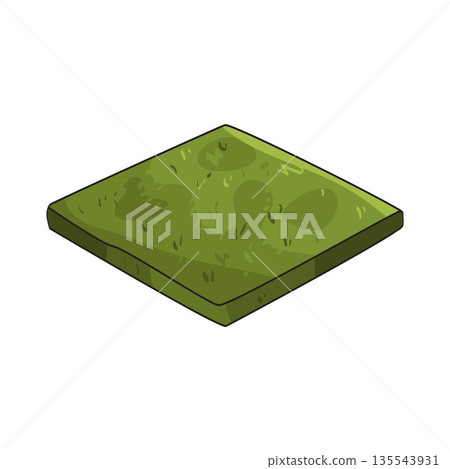 illustration of grass square 135543931