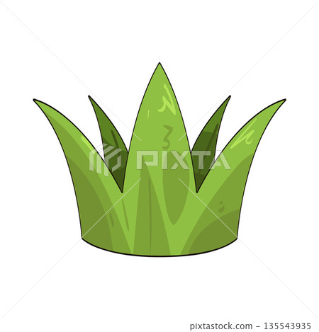 illustration of grass crown 135543935