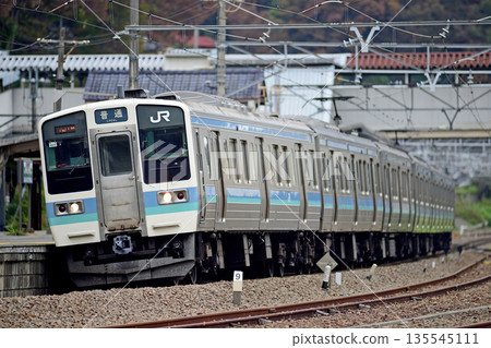 Chuo Main Line Uenohara JR East Series 211 N602 formation (Nagano) Chuo Main Line Uenohara JR East Series 211 N602 formation (Nagano) 135545111