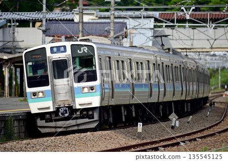 Chuo Main Line Uenohara JR East Series 211 N607 formation (Nagano) 135545125