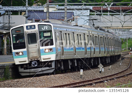 Chuo Main Line Uenohara JR East Series 211 N604 formation (Nagano) Chuo Main Line Uenohara JR East Series 211 N604 formation (Nagano) 135545126