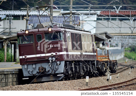 Chuo Main Line, Uenohara, JR East, EF64-1052 (Takasaki) + Short Rail Chiki, Hatsukari Construction Service 135545154