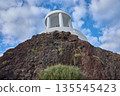 The white structure of Penon del Fraile, situated on a volcanic rock in Puerto de la Cruz, Tenerife 135545423