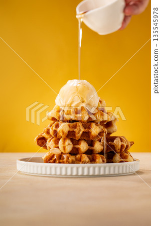 waffle, waffles, waffled 135545978