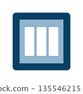 完成的圖像方形圖標 135546215