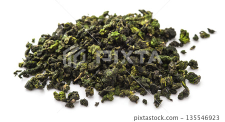 Chinese oolong tea on white background Chinese oolong tea on white background 135546923