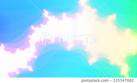 淺藍色背景和閃電 | 尖銳的曲線 135547082