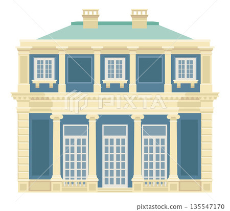 House Old Vintage City Building Illustration 135547170
