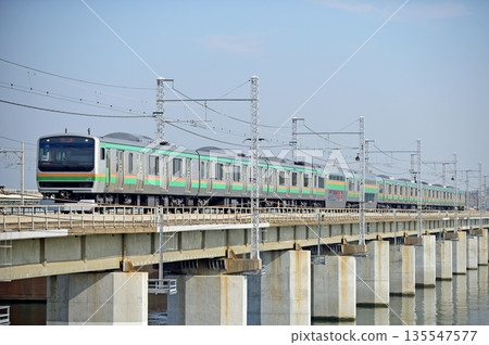 Tokaido Main Line Chigasaki-Hiratsuka JR East E231 series 1000 series U510 formation (Koyama) Tokaido Main Line Chigasaki-Hiratsuka JR East E231 series 1000 series U510 formation (Koyama) 135547577