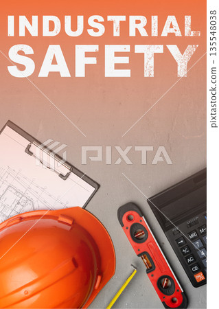 Understanding industrial safety through tools and plans for workers in construction sites 135548038