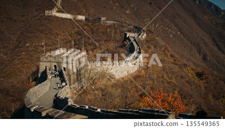Visitors at the Great Wall: Little Moments of History 135549365