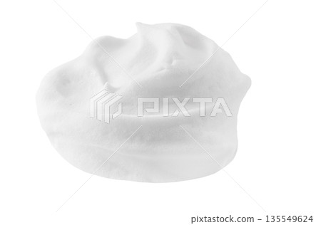 Shaving foam mousse isolated on a white background Shaving foam mousse isolated on a white background 135549624