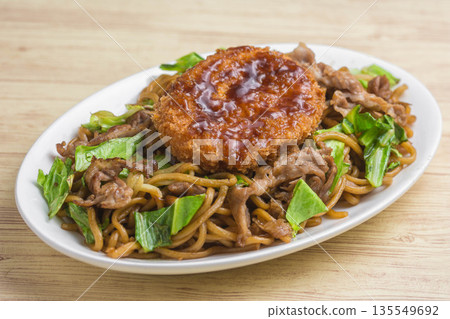 Fried soba croquette Fried soba croquette 135549692