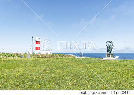 Cape Soya, Wakkanai, Hokkaido - Early summer scenery of Cape Soya Lighthouse and Cape Soya Park 135550411