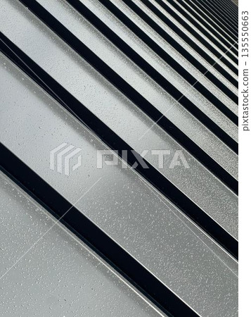 ridges of a standing seam metal roof ridges of a standing seam metal roof 135550663