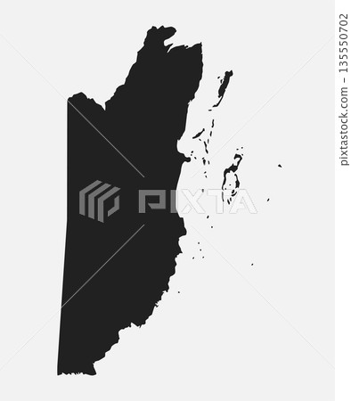 Map of Belize, template Caribbean outline country Map of Belize, template Caribbean outline country 135550702