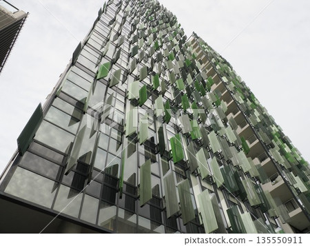 A city drawn by green vertical lines - Waterloo housing complex, 5 Sam Sing Street A city drawn by green vertical lines - Waterloo housing complex, 5 Sam Sing Street 135550911