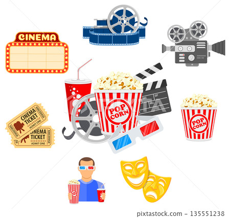 Cinema and Movie time concept 135551238