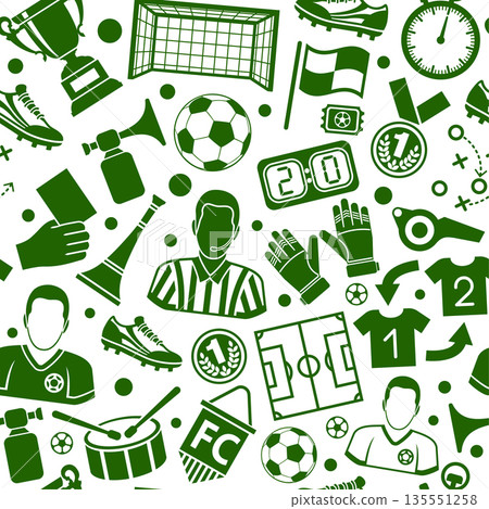 Soccer Football Seamless Pattern 135551258