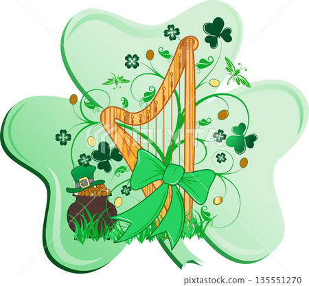 Abstract St. Patrick's 135551270