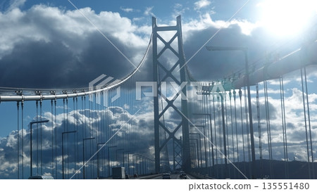 Large suspension bridges in Japan 135551480
