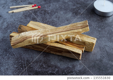 Palo santo wood on a dark background Palo santo wood on a dark background 135551630