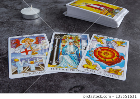 Tarot reading with major arcana cards Tarot reading with major arcana cards 135551631