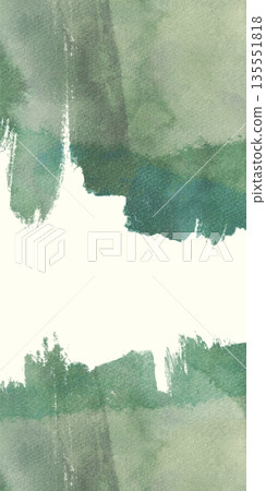 Abstract green watercolor texture background 135551818