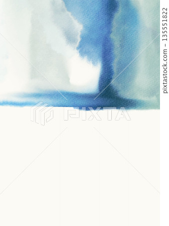 Soft blue watercolor abstract vector texture 135551822