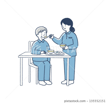 照顧人員協助用餐 135552151
